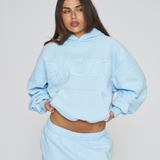 Heavyweight Adjustable Hoodie - Sky Blue