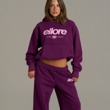Boxy Adjustable Hoodie - Grape