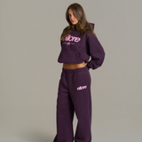Boxy Adjustable Hoodie - Plum