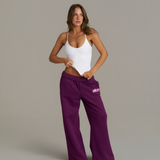 Wide Leg Sweatpants - Grape