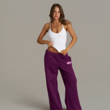 Wide Leg Sweatpants - Grape