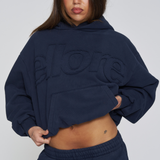 Heavyweight Adjustable Hoodie - Navy