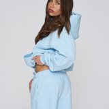 Heavyweight Adjustable Hoodie - Sky Blue
