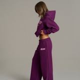 Boxy Adjustable Hoodie - Grape