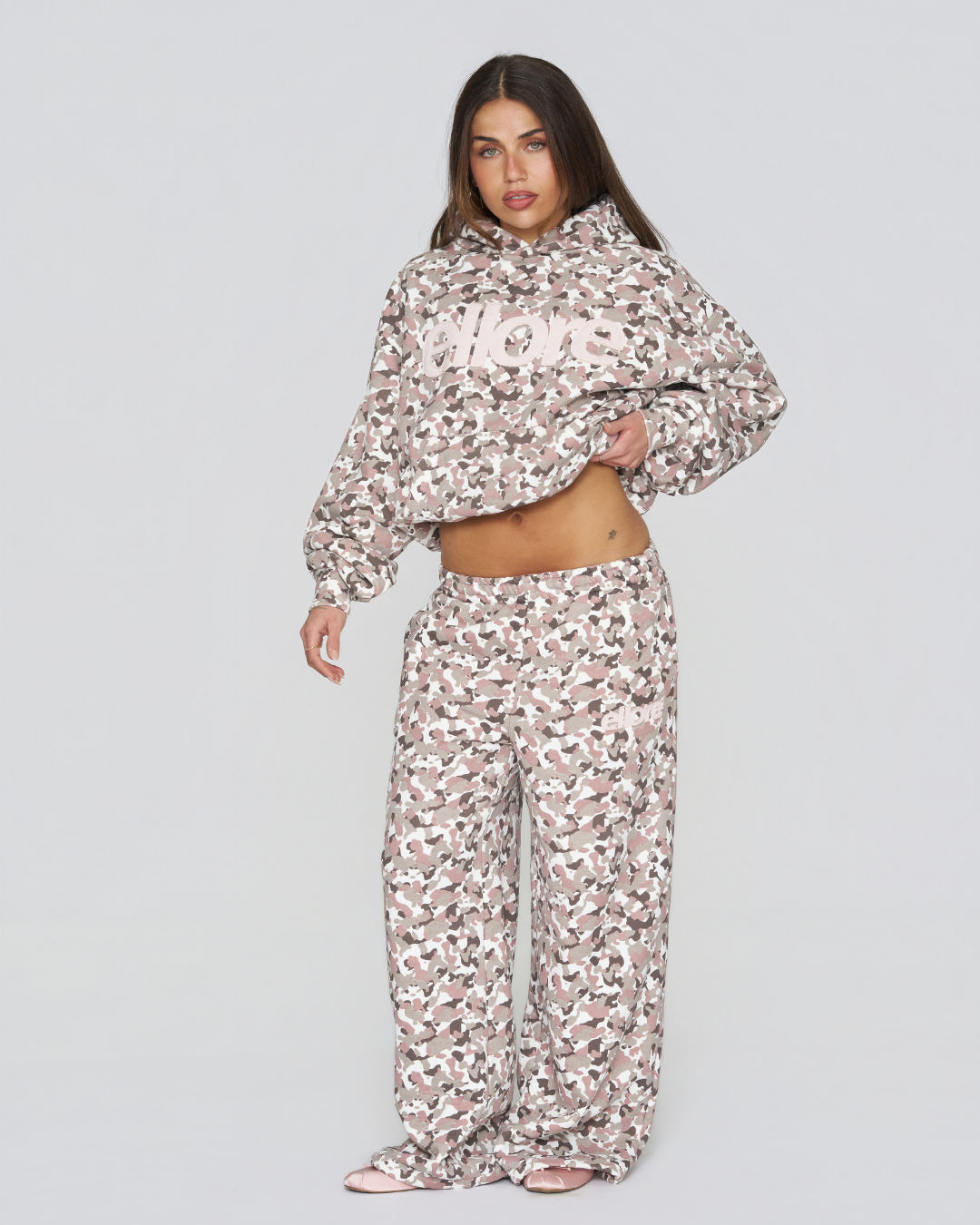 Heavyweight sweatpants - Pink Camo