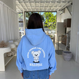 Sky Blue Puff Boxy Oversized Hood