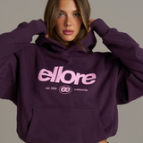 Boxy Adjustable Hoodie - Plum