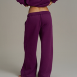 Wide Leg Sweatpants - Grape