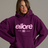 Boxy Adjustable Hoodie - Grape