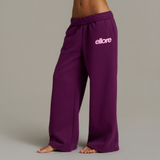 Wide Leg Sweatpants - Grape