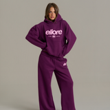 Boxy Adjustable Hoodie - Grape
