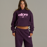 Boxy Adjustable Hoodie - Plum
