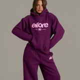 Boxy Adjustable Hoodie - Grape