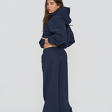 Heavyweight Adjustable Hoodie - Navy