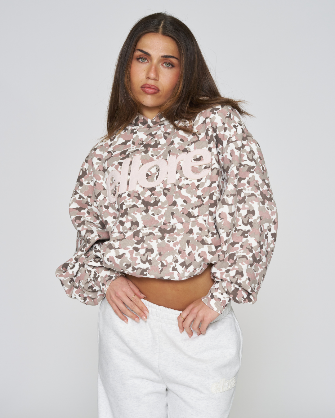 Heavyweight Adjustable Hoodie - Pink Camo