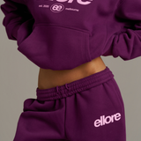 Boxy Adjustable Hoodie - Grape