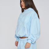 Heavyweight Adjustable Hoodie - Sky Blue