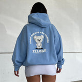 Sky Blue Puff Boxy Oversized Hood