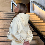 Boxy Adjustable Hoodie - Butter Yellow