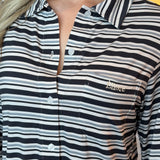 Stripe Pj Set - Moon