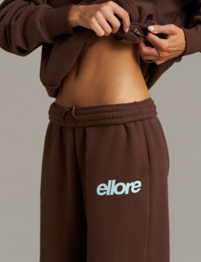Boxy Adjustable Off-Shoulder Crewneck - Chocolate