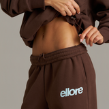 Boxy Adjustable Off-Shoulder Crewneck - Chocolate