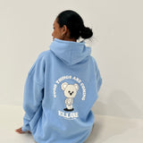 Sky Blue Puff Boxy Oversized Hood