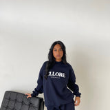 Midnight Boxy Oversized Crew